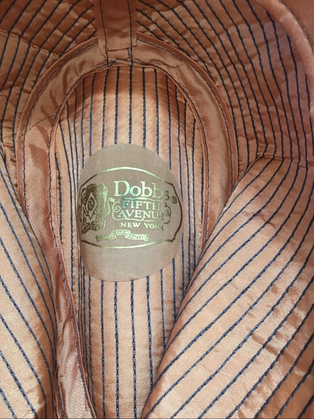 VTG Dobbs 5th Avenue NY Men's Plaid Wool Blend Gray Brown Plaid Fedora Hat 7 5/8 - Picture 6 of 10
